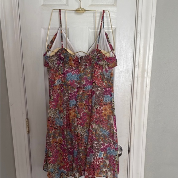 Bar III Multicolor Floral Mini Dress #94 - Picture 3 of 10
